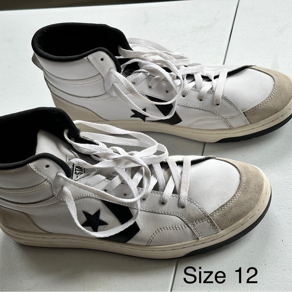Converse Men's High-Top Sneakers - White and Black